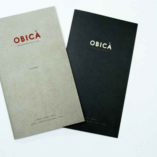 Menus printed by California Green Press