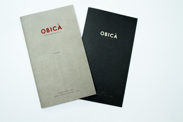 Menus printed by California Green Press