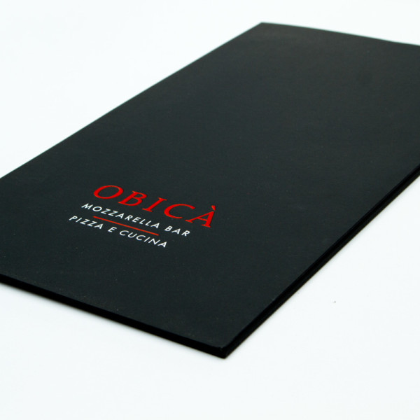 Menu printed by California Green Press