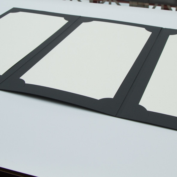 Menu printed by California Green Press