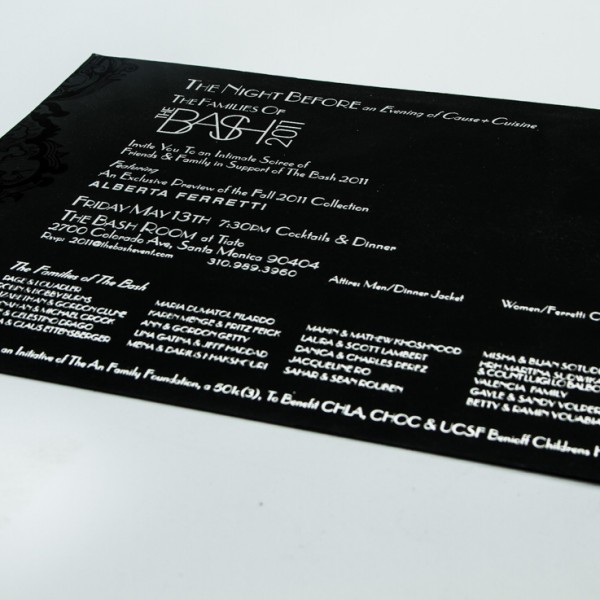 Menu printed by California Green Press