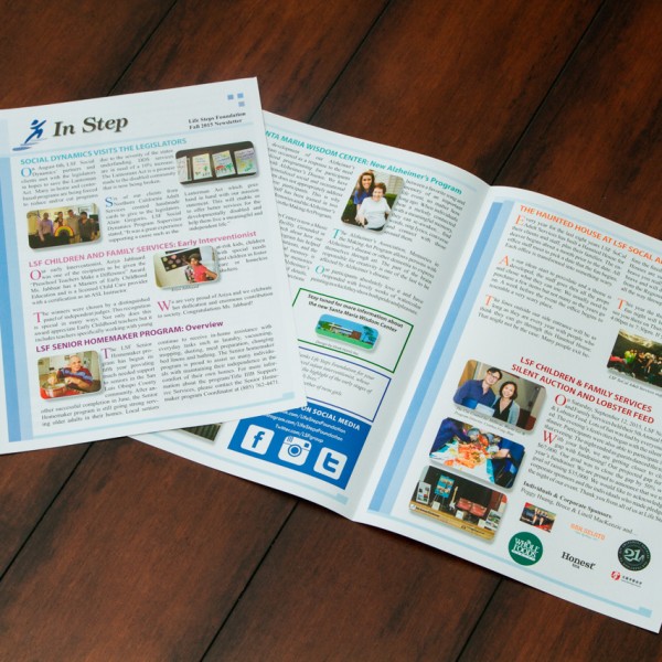 Newsletter printed by California Green Press