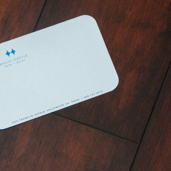 Magic Castle postcard printed by California Green Press